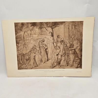 LOT 198: Pages of an Antique Artwork Book