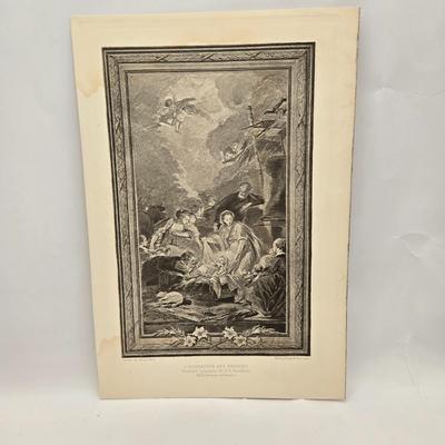 LOT 198: Pages of an Antique Artwork Book