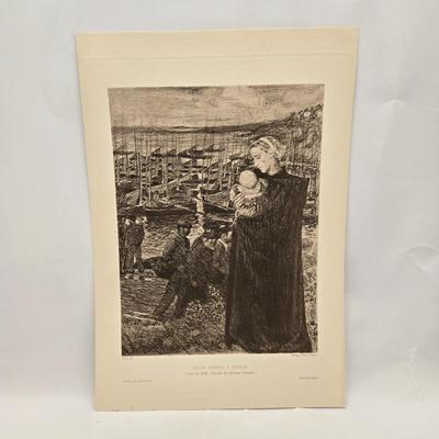 LOT 198: Pages of an Antique Artwork Book