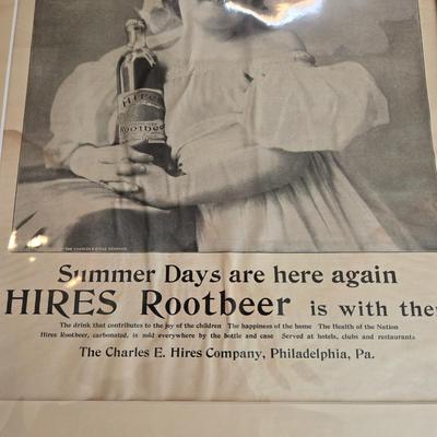 LOT 199: Vintage Advertisements for Hires, Moxie, and More