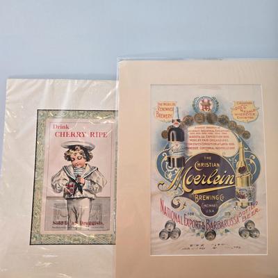 LOT 199: Vintage Advertisements for Hires, Moxie, and More