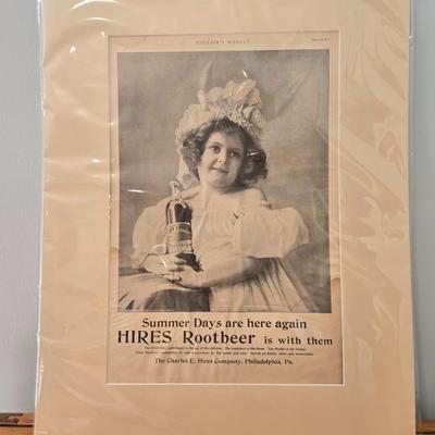 LOT 199: Vintage Advertisements for Hires, Moxie, and More