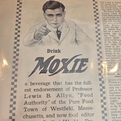 LOT 199: Vintage Advertisements for Hires, Moxie, and More