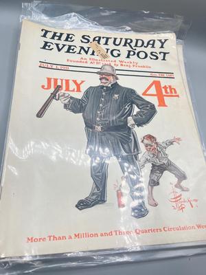 LOT 201: Antique / Vintage Saturday Evening Post Magazines