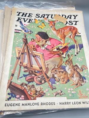 LOT 201: Antique / Vintage Saturday Evening Post Magazines