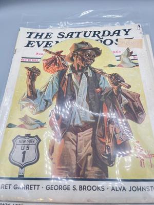 LOT 201: Antique / Vintage Saturday Evening Post Magazines