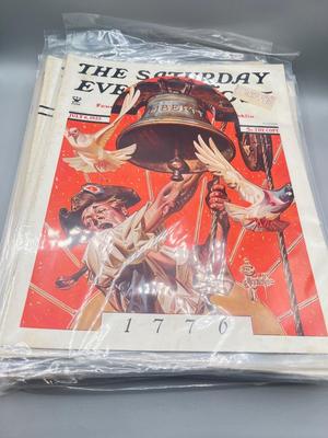 LOT 201: Antique / Vintage Saturday Evening Post Magazines