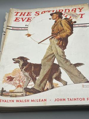 LOT 203: Vintage Saturday Evening Post Magazines