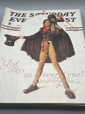 LOT 203: Vintage Saturday Evening Post Magazines