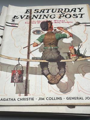 LOT 203: Vintage Saturday Evening Post Magazines