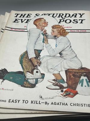 LOT 203: Vintage Saturday Evening Post Magazines