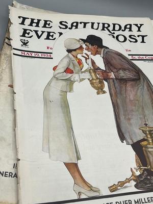 LOT 203: Vintage Saturday Evening Post Magazines