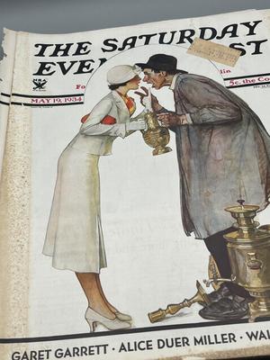 LOT 203: Vintage Saturday Evening Post Magazines