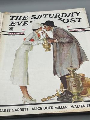 LOT 203: Vintage Saturday Evening Post Magazines