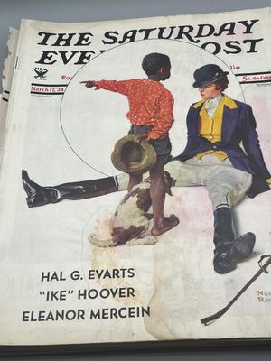 LOT 203: Vintage Saturday Evening Post Magazines