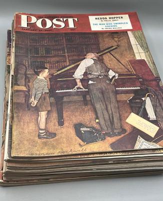 LOT 204: Vintage Saturday Evening Post Magazines