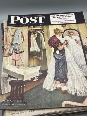 LOT 204: Vintage Saturday Evening Post Magazines