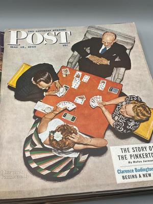 LOT 204: Vintage Saturday Evening Post Magazines