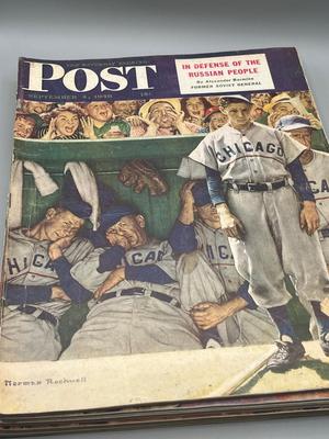 LOT 204: Vintage Saturday Evening Post Magazines