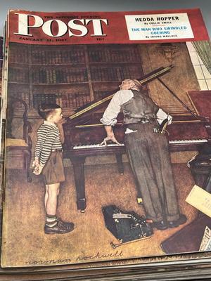 LOT 204: Vintage Saturday Evening Post Magazines
