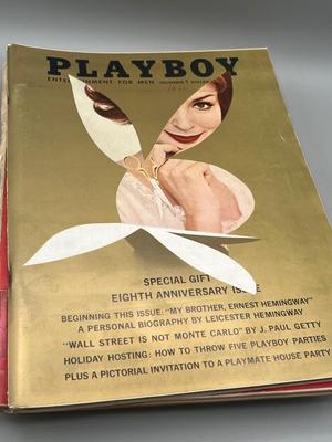 LOT 205: Vintage Playboy Magazines - 1961