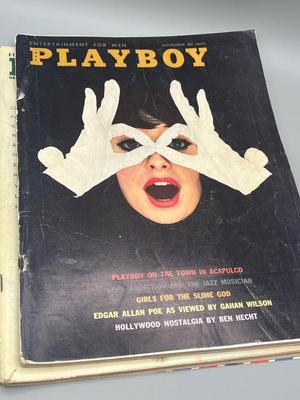 LOT 206: Vintage 1960 Playboy Magazine Issues
