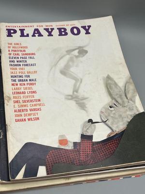 LOT 206: Vintage 1960 Playboy Magazine Issues