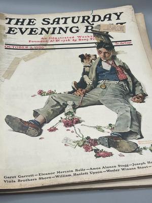 LOT 207: Vintage Satrurday Evening Post Magazine Issues
