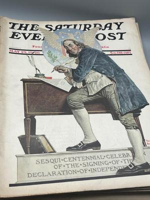 LOT 207: Vintage Satrurday Evening Post Magazine Issues