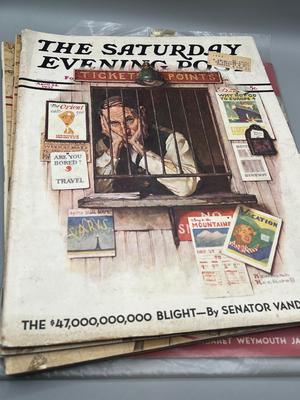LOT 208: Vintage Copies of The Saturday Evening Post