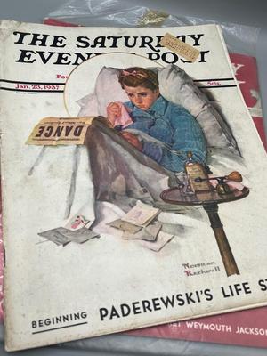 LOT 208: Vintage Copies of The Saturday Evening Post