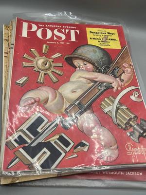 LOT 208: Vintage Copies of The Saturday Evening Post