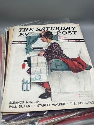 LOT 208: Vintage Copies of The Saturday Evening Post