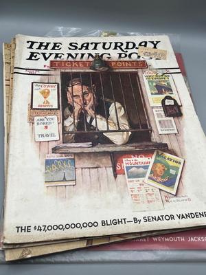 LOT 208: Vintage Copies of The Saturday Evening Post