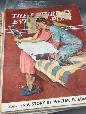 LOT 210: Saturday Evening Post Vintage Magazine Issues