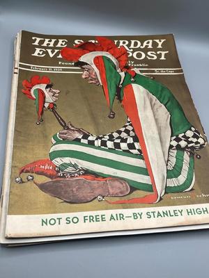 LOT 210: Saturday Evening Post Vintage Magazine Issues