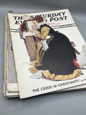 LOT 210: Saturday Evening Post Vintage Magazine Issues