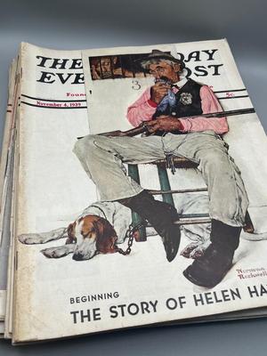 LOT 210: Saturday Evening Post Vintage Magazine Issues