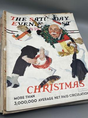 LOT 210: Saturday Evening Post Vintage Magazine Issues