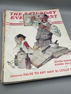 LOT 210: Saturday Evening Post Vintage Magazine Issues