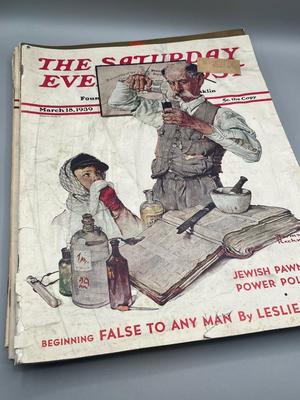 LOT 210: Saturday Evening Post Vintage Magazine Issues