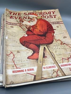 LOT 210: Saturday Evening Post Vintage Magazine Issues