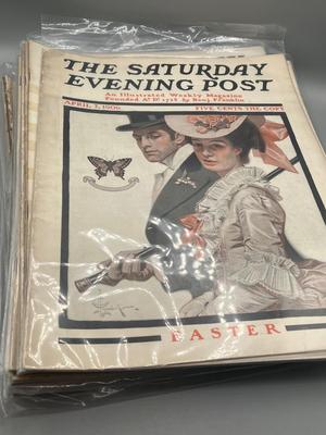 LOT 211: Antique Saturday Evening Post Issues