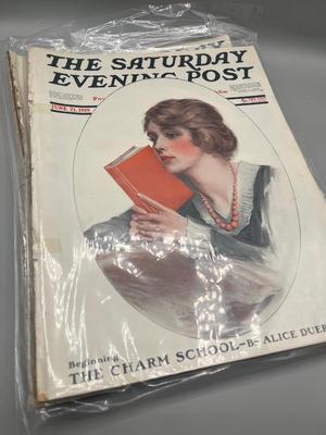 LOT 211: Antique Saturday Evening Post Issues