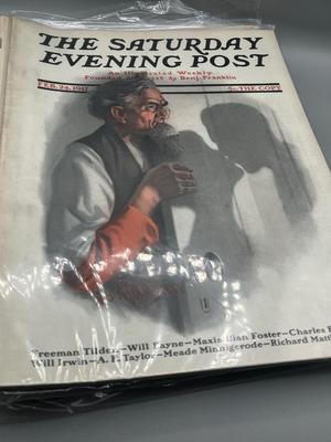LOT 211: Antique Saturday Evening Post Issues