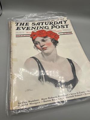 LOT 211: Antique Saturday Evening Post Issues