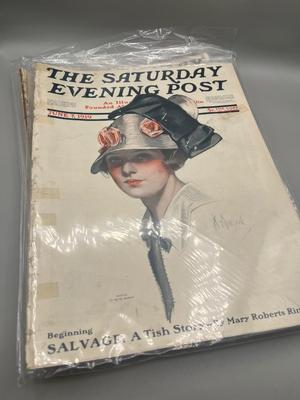 LOT 211: Antique Saturday Evening Post Issues