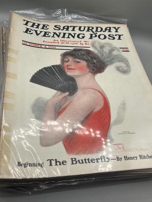 LOT 211: Antique Saturday Evening Post Issues