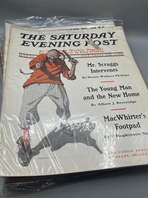 LOT 211: Antique Saturday Evening Post Issues