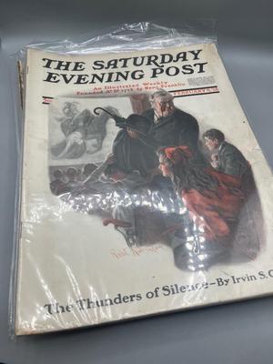LOT 211: Antique Saturday Evening Post Issues